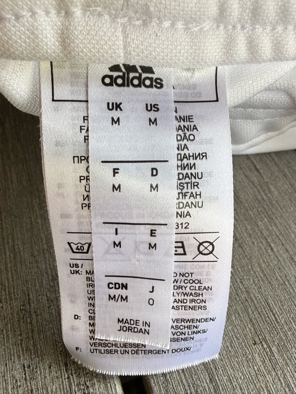 Adidas Men’s TIRO19 Football Soccer Pants DZ8767 White Black Med - Picture 7 of 8